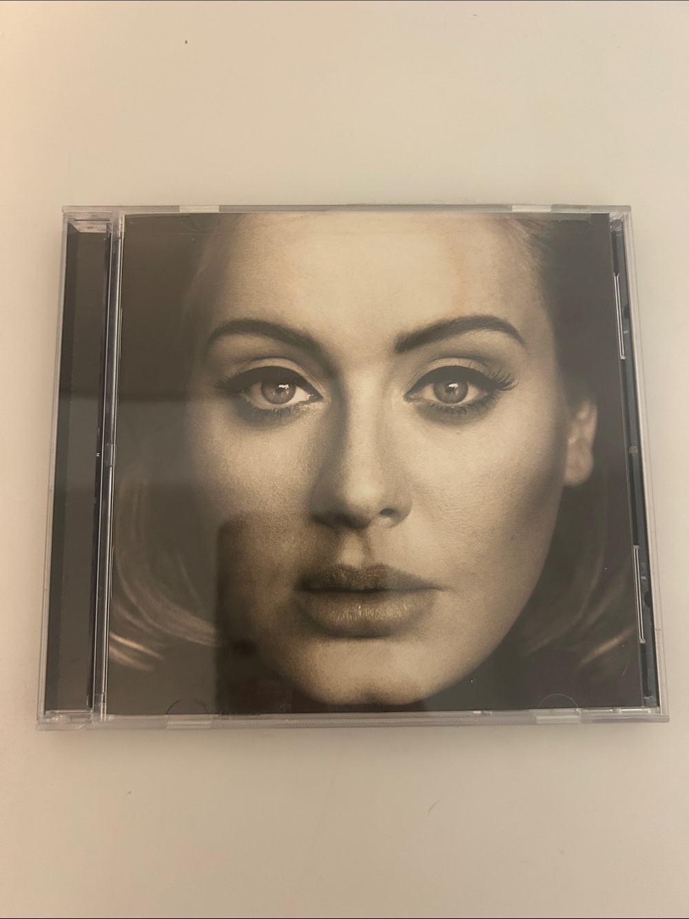 Adele CD Album in Clear Jewel Case - Black & White Cover